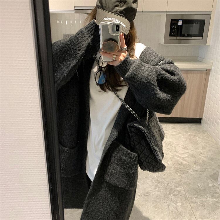 【outer】ロング丈ニットカーデ　M27074