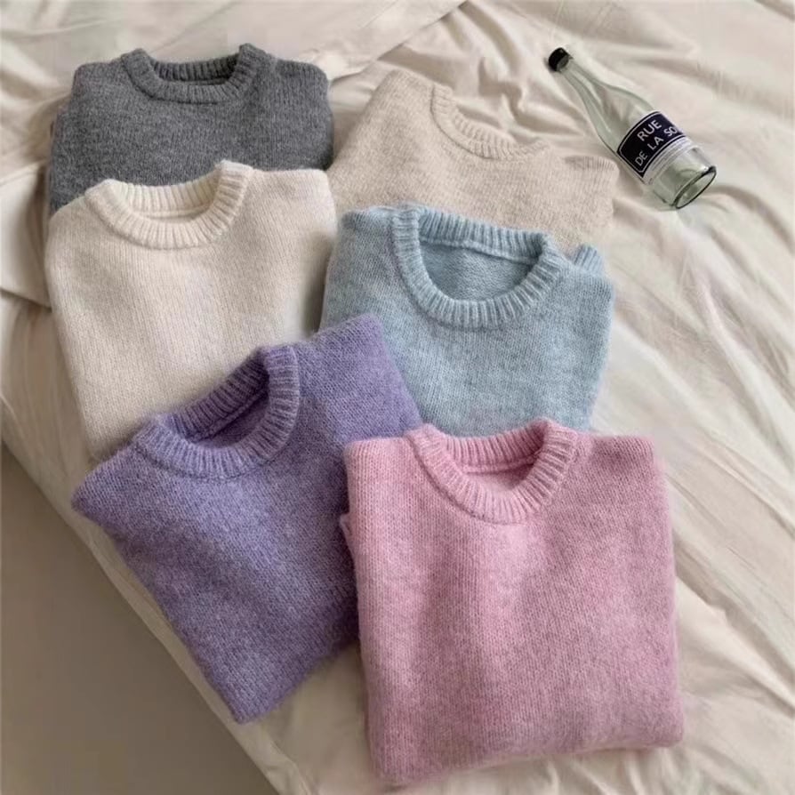 【tops】クルーネックニットセーター　M28650