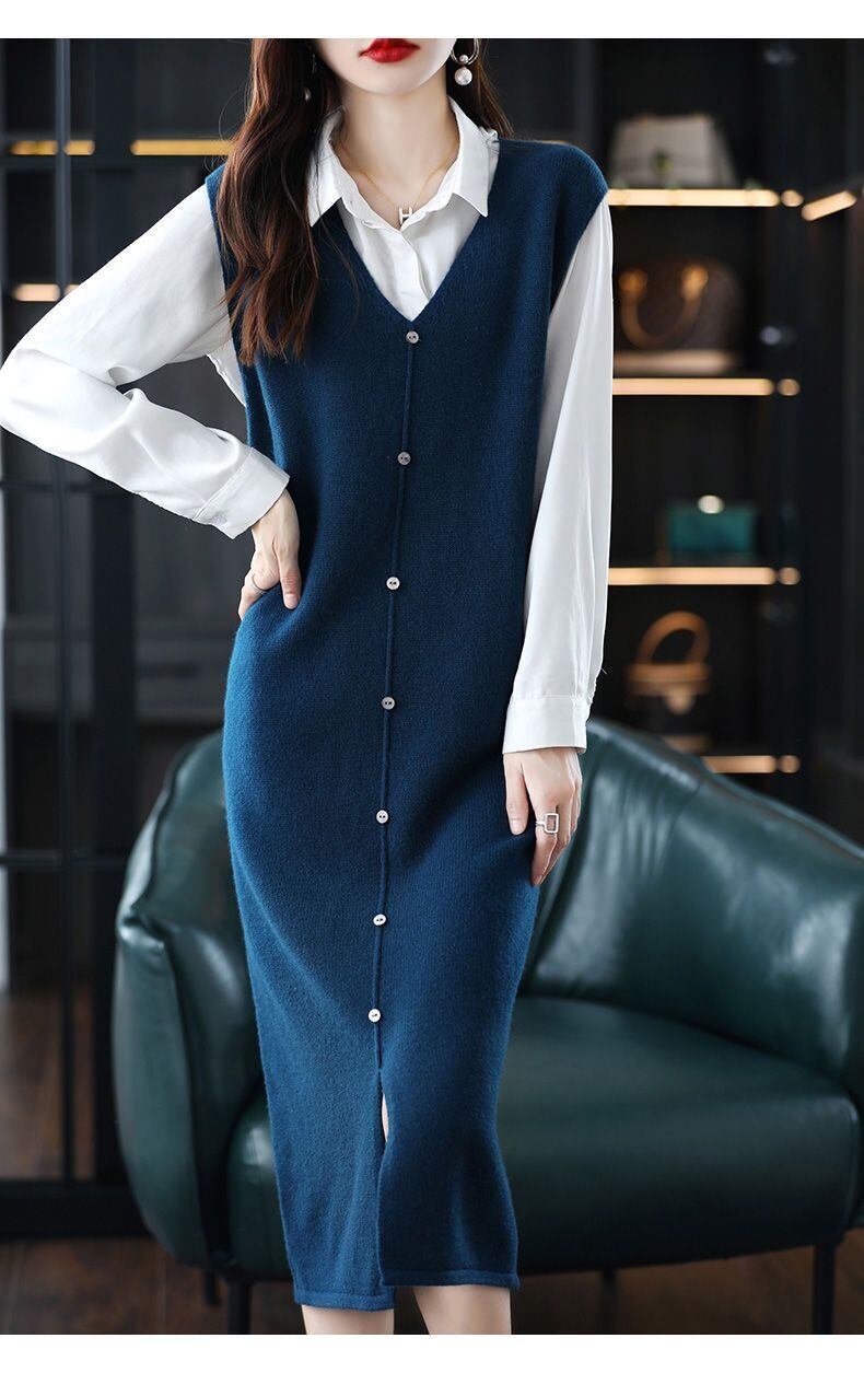 【dress】Ｖネックベストワンピース 　N2239