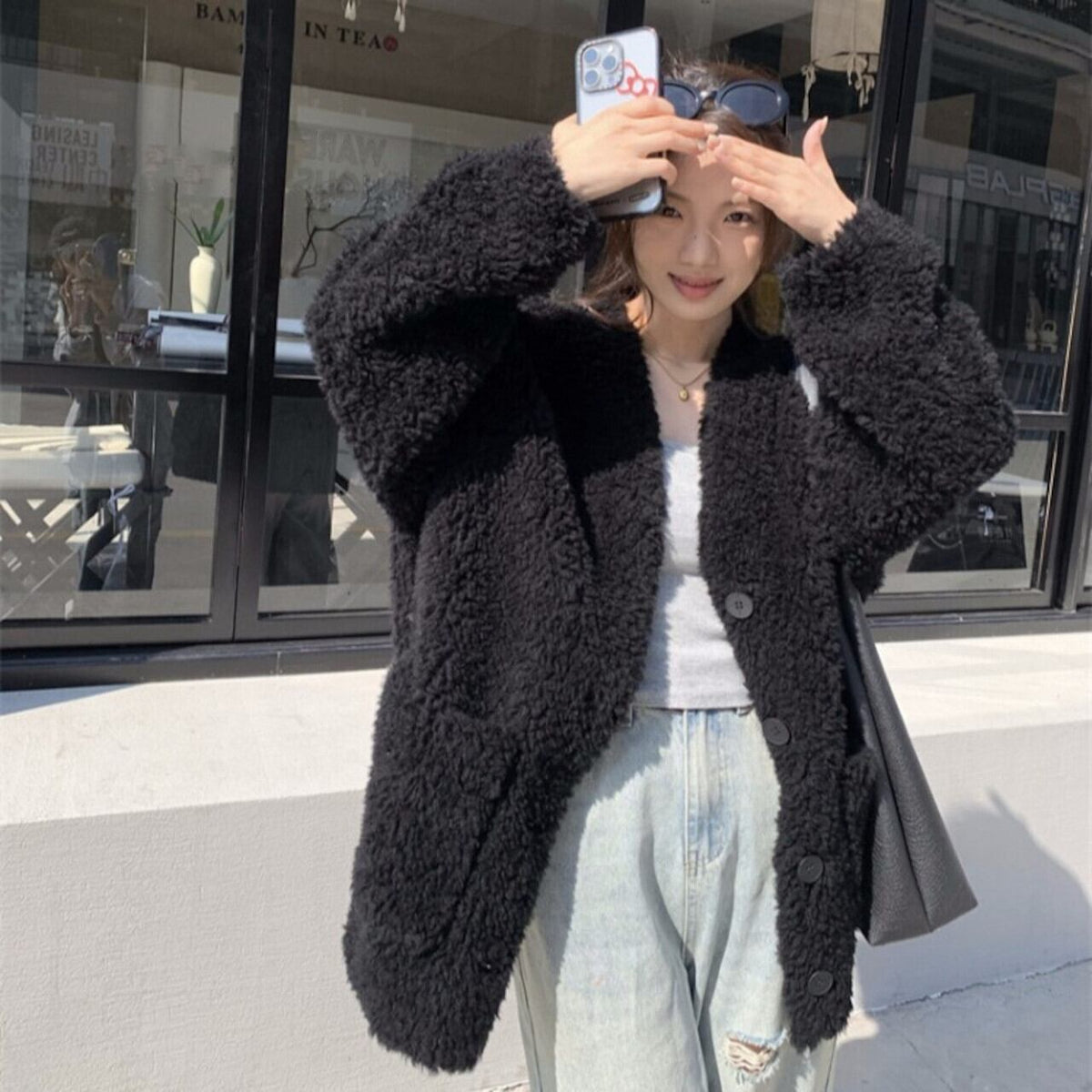 【outer】ラムズウールコート　M27353