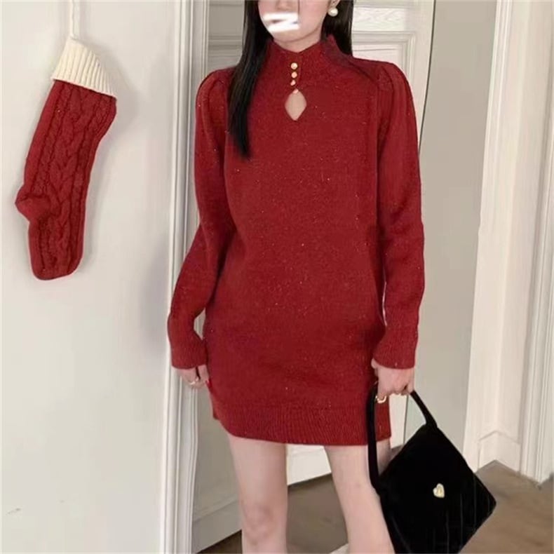 【dress】ニットワンピース　M25887
