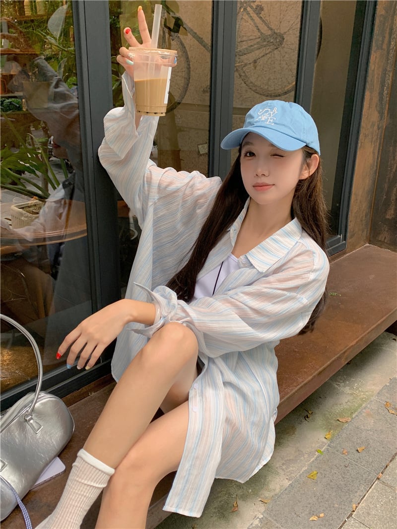 【tops】紫外線対策シャツトップス　M25170