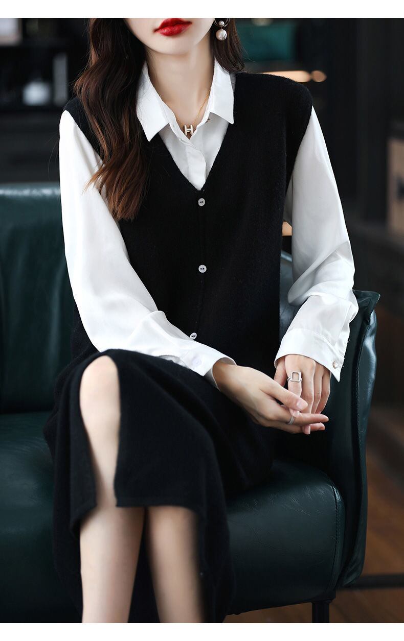 【dress】Ｖネックベストワンピース 　N2239