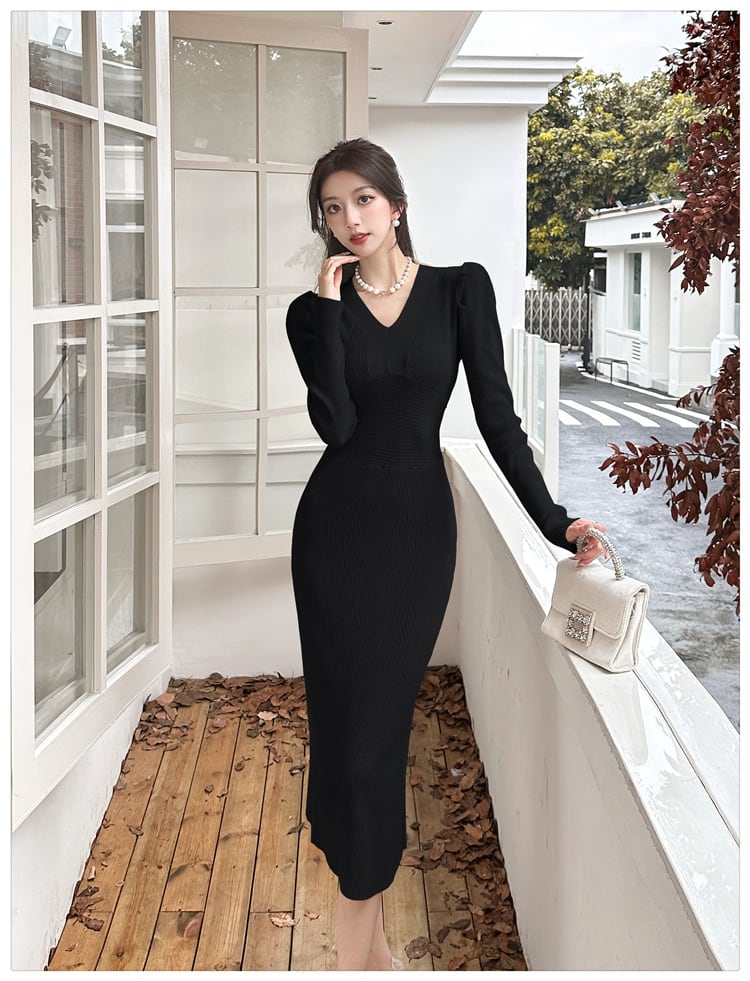 【dress】ニットワンピース　M26036