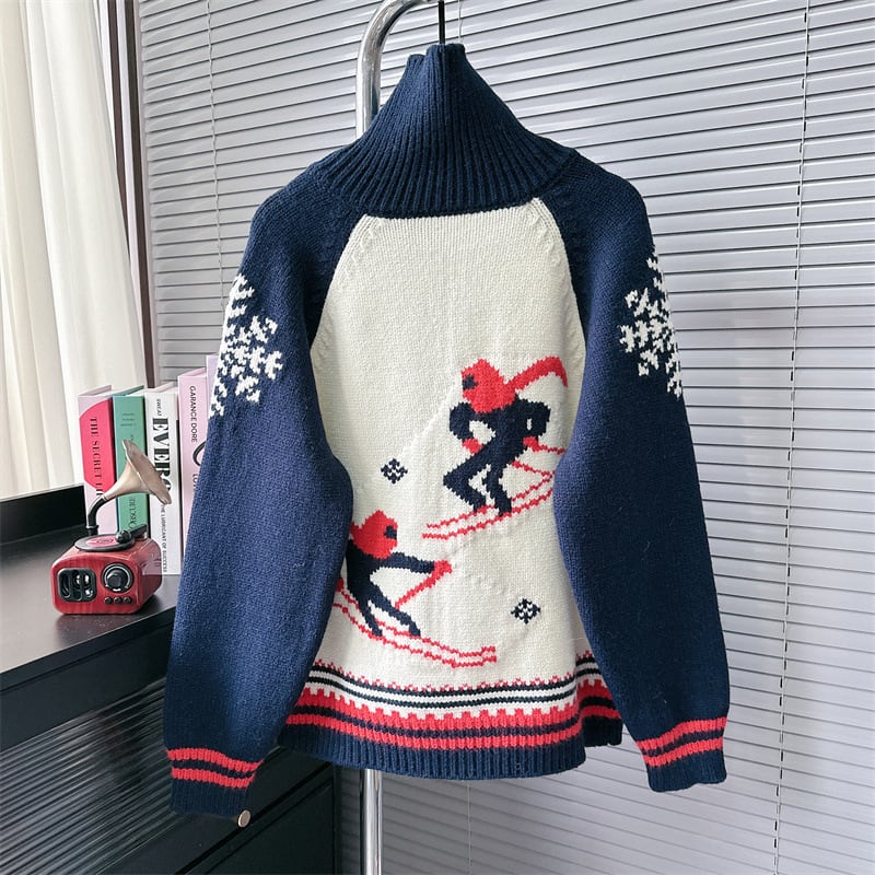 【outer】プリントニットカーデ　M27910
