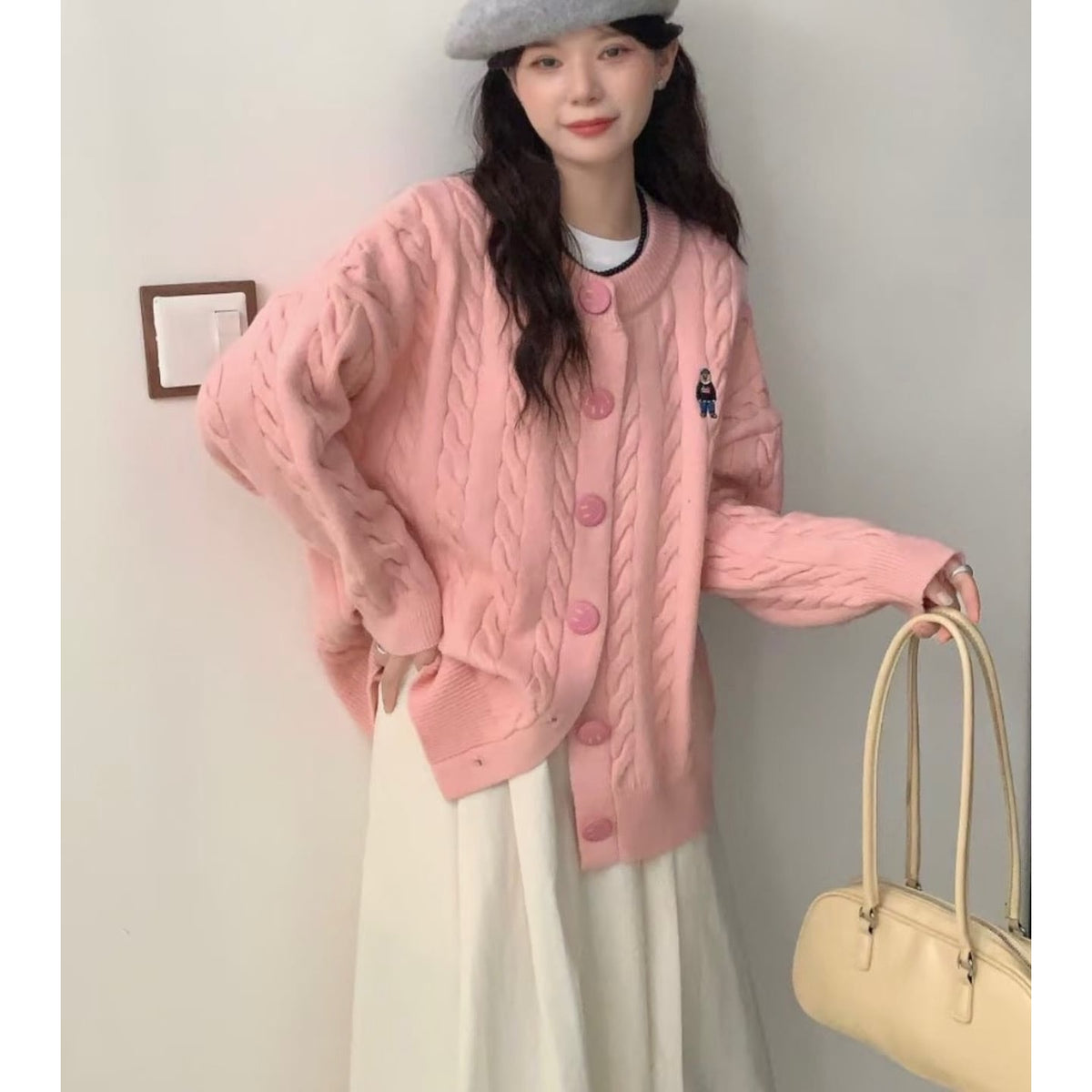 【outer】ニットカーデ　M26340