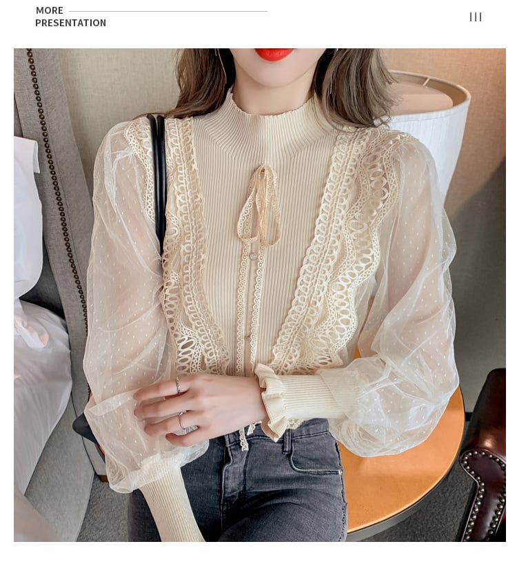 【tops】ドッキングブラウス　M29370