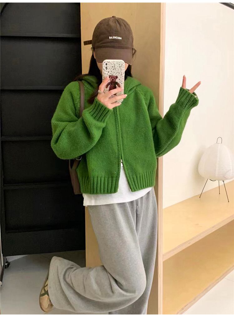 【outer】ファスナーニットカーデ　M27244