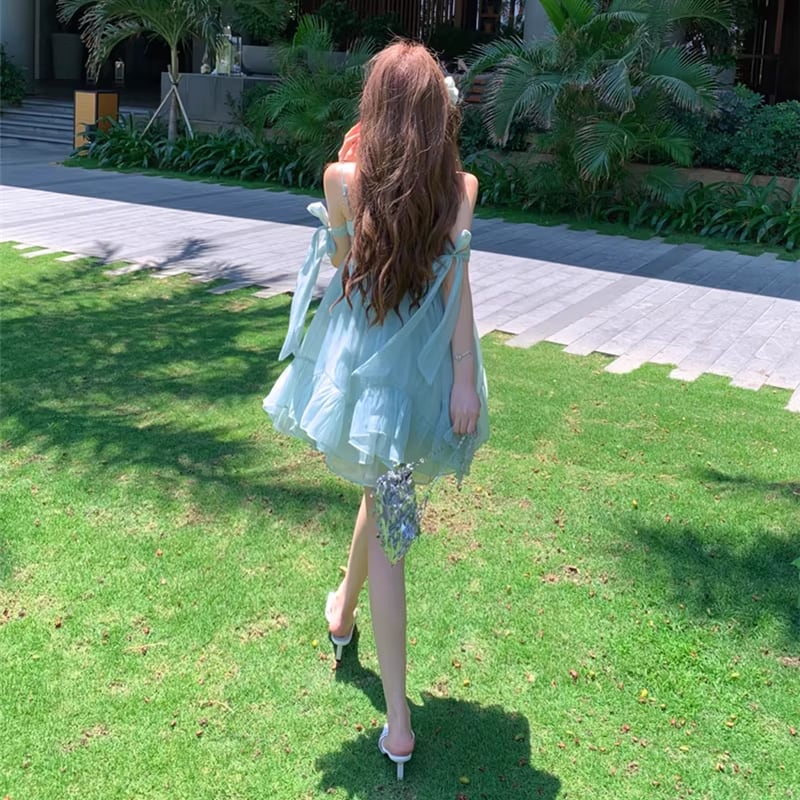 【dress】バックオーポンキャミワンピース Q8448