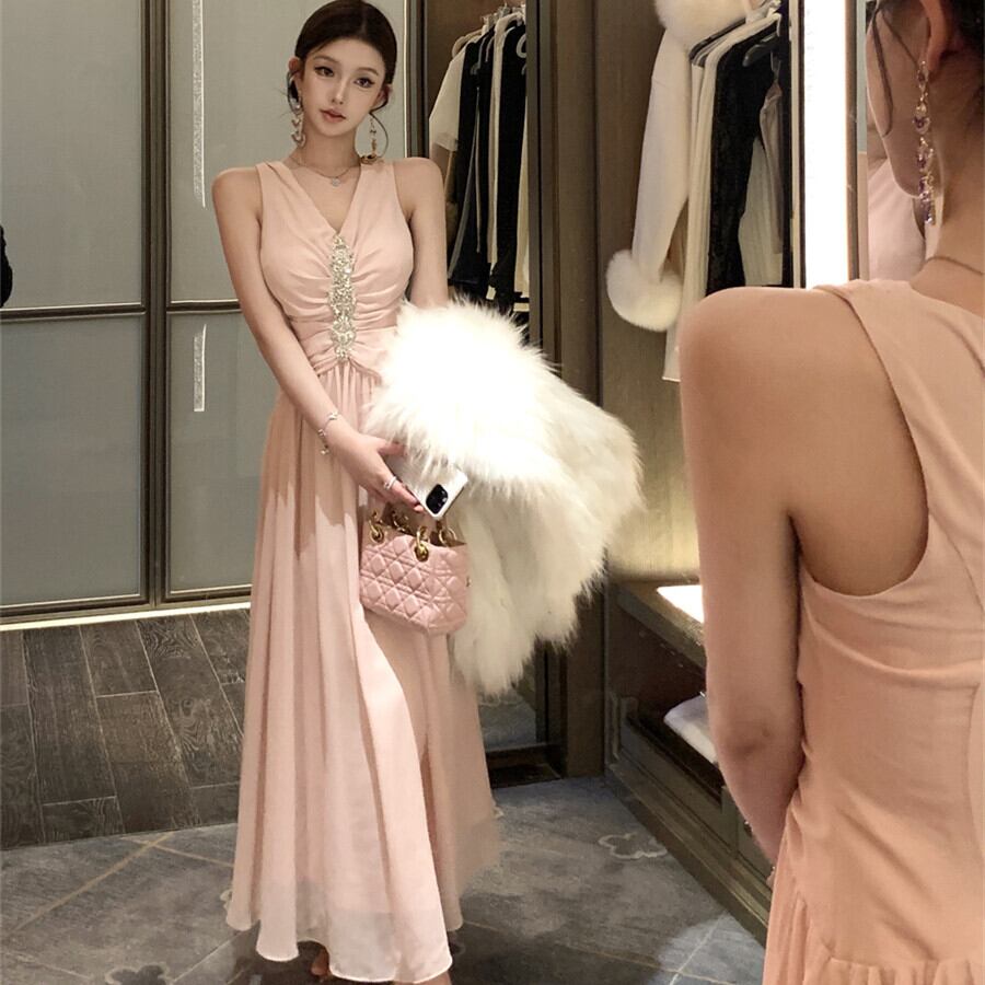 【dress】Vネックデートワンピース　M29680