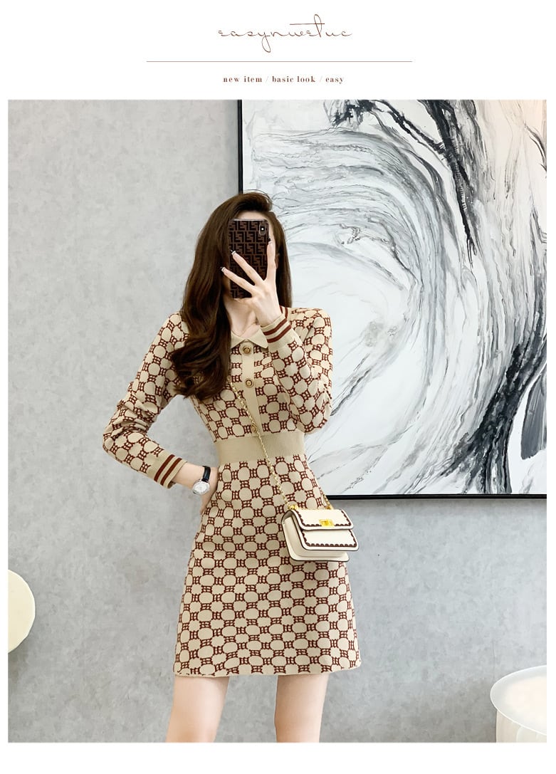 【dress】ニットワンピース　M25460