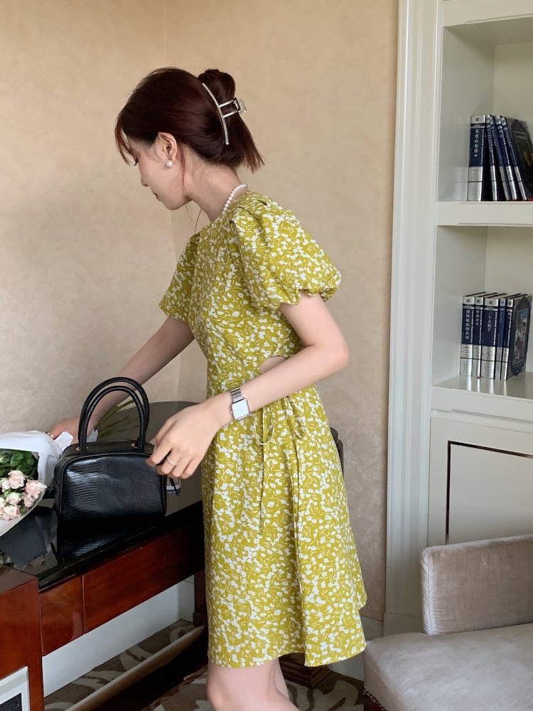 【dress】花柄ワンピース　M24870