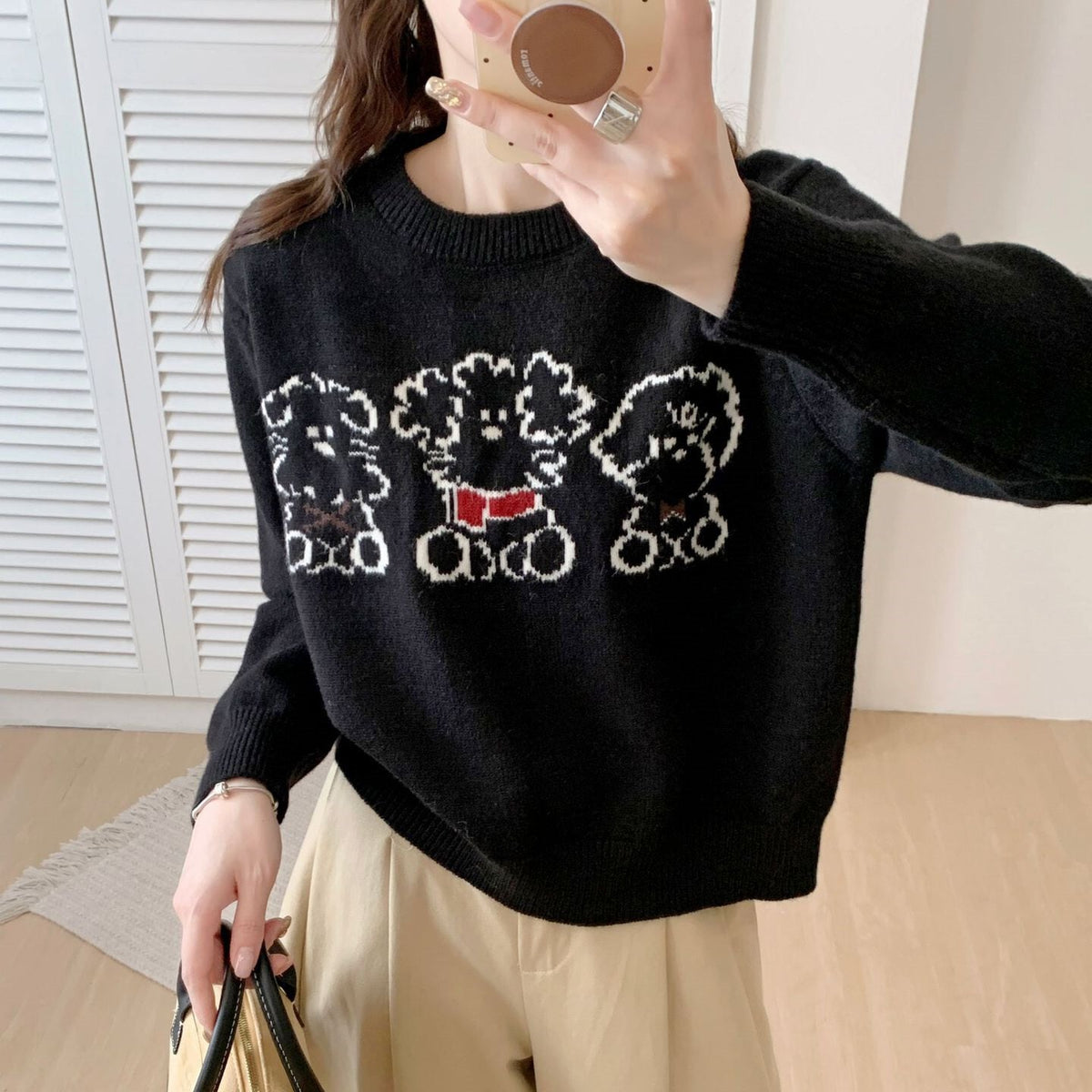 【tops】カートゥーンニットセーター　M27313