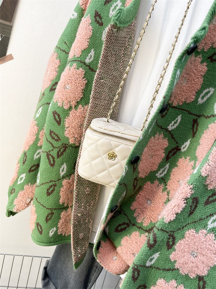 【outer】ジャカードニットカーデ　M28934