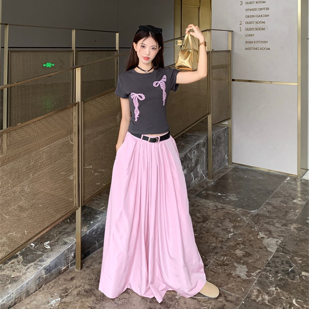 【set】Tシャツ×スカートセット　M24864