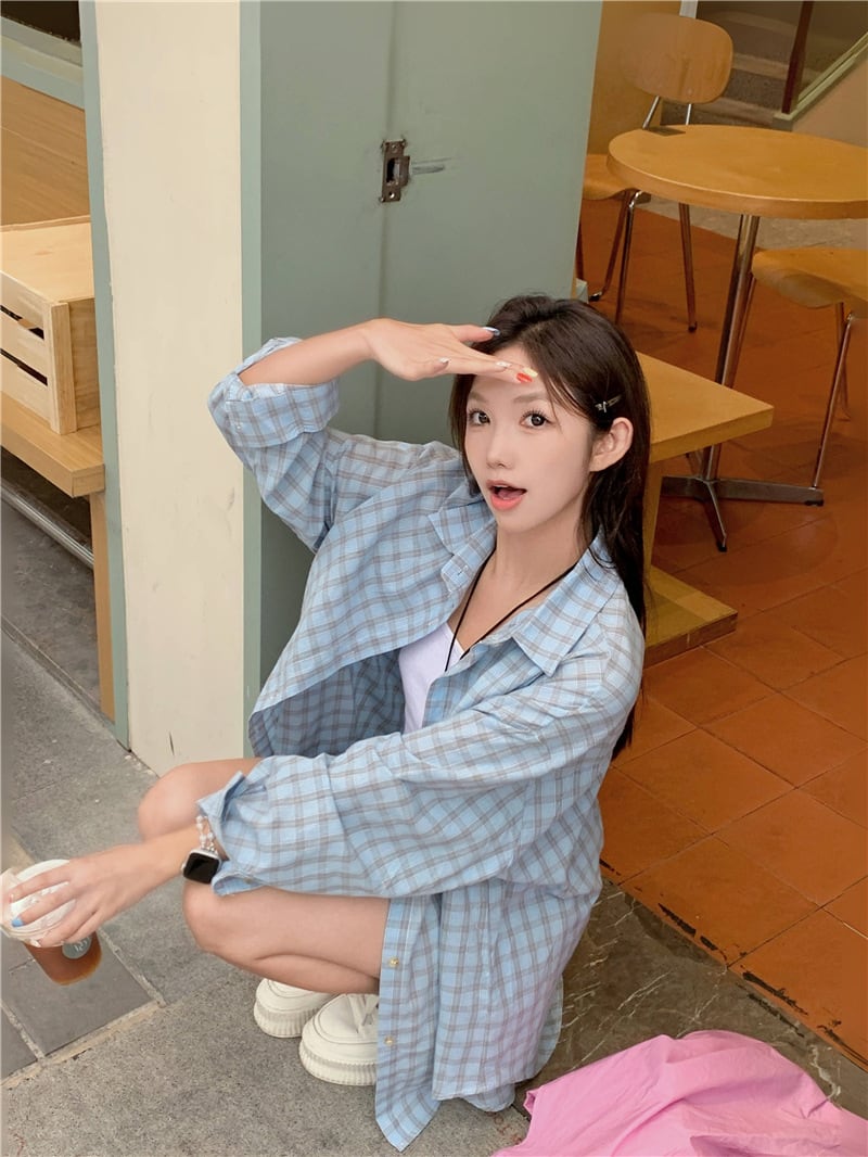 【tops】紫外線対策シャツトップス　M24236