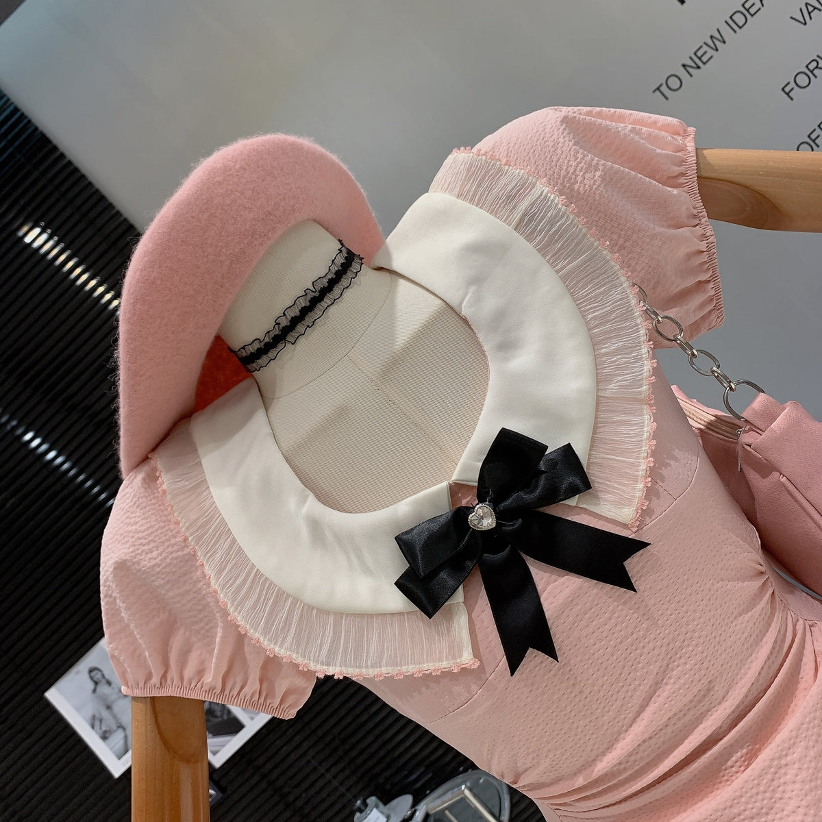 【dress】リボン付きワンピース　M25275