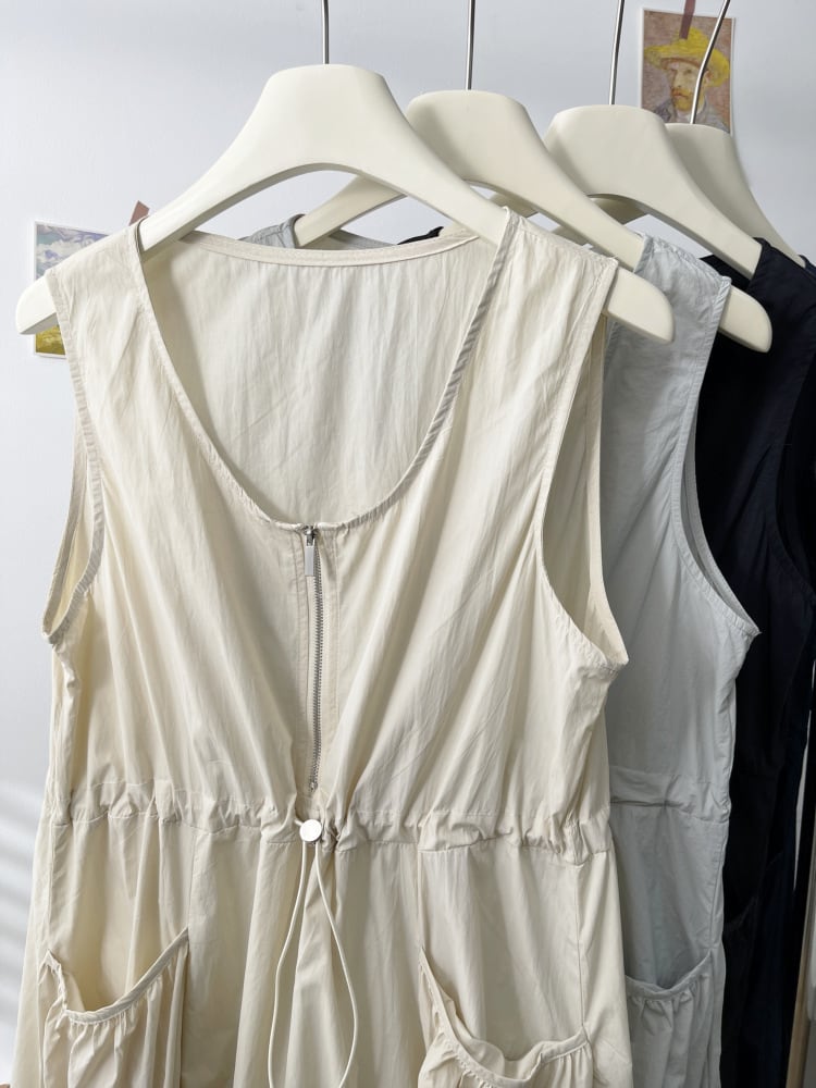 【dress】ノースリーブファスナーワンピース　M29937