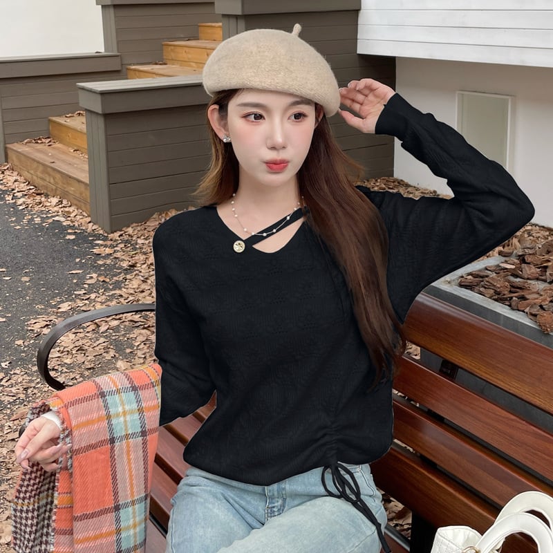 【tops】ニットトップス　M26110