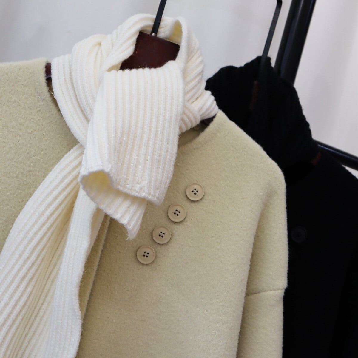 【outer】ラシャ生地ニットカーデ　M27606