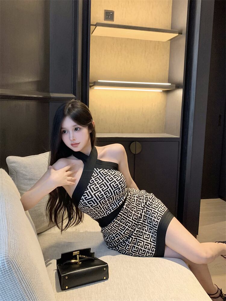 【dress】ホルターネックワンピース G21006