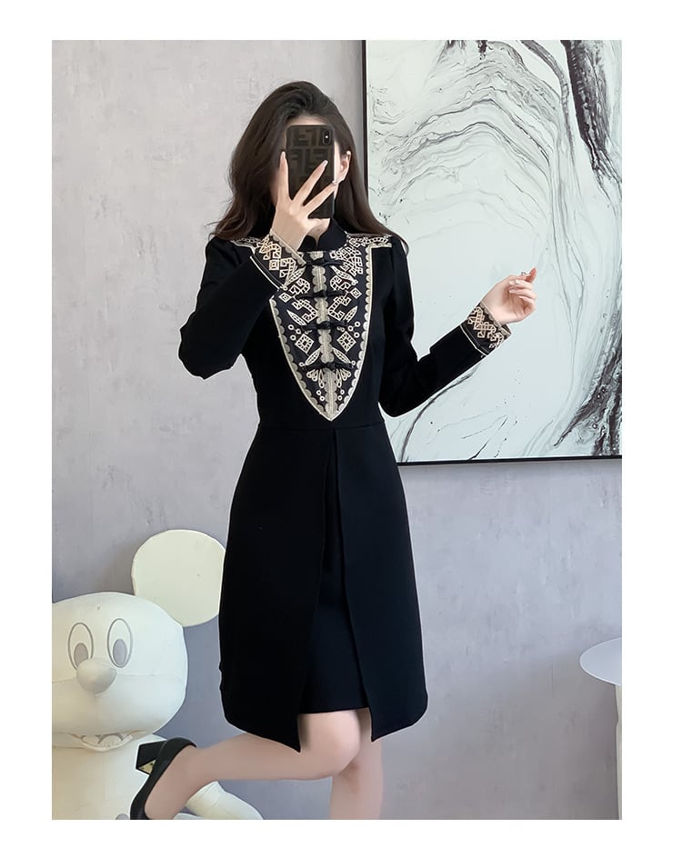 【dress】切り替えワンピース　M27191