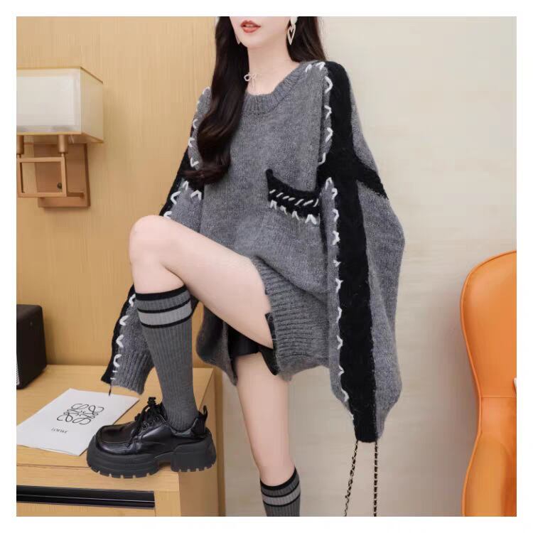【tops】クルーネックニットセーター　M27713