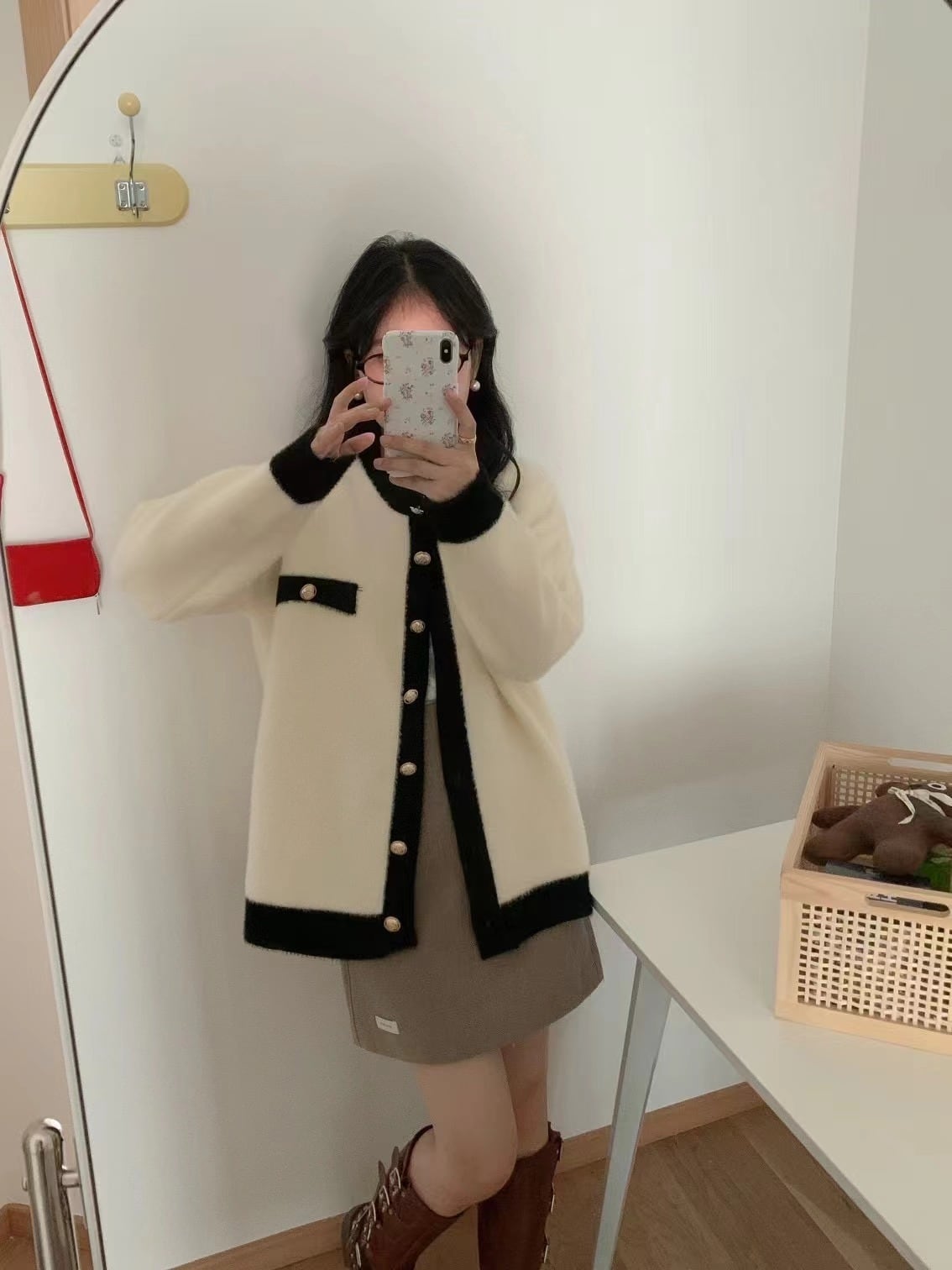 【outer】ニットカーデ　M26303