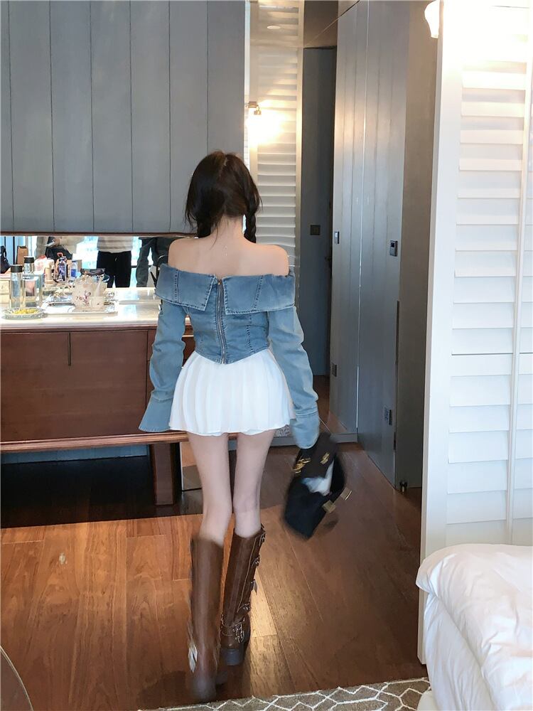 【tops】前後2wayデニムトップス　M28885