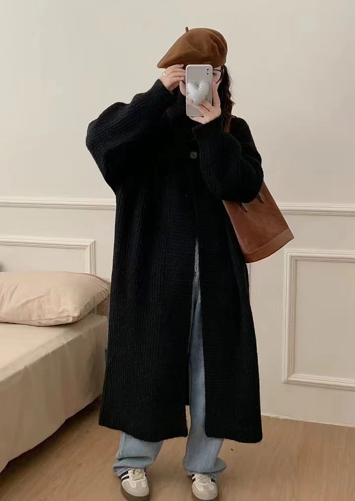【outer】ロング丈ニットカーデ　M27282