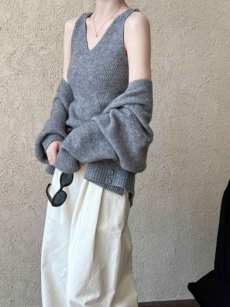 【tops】ニットアンサンブル　N2876