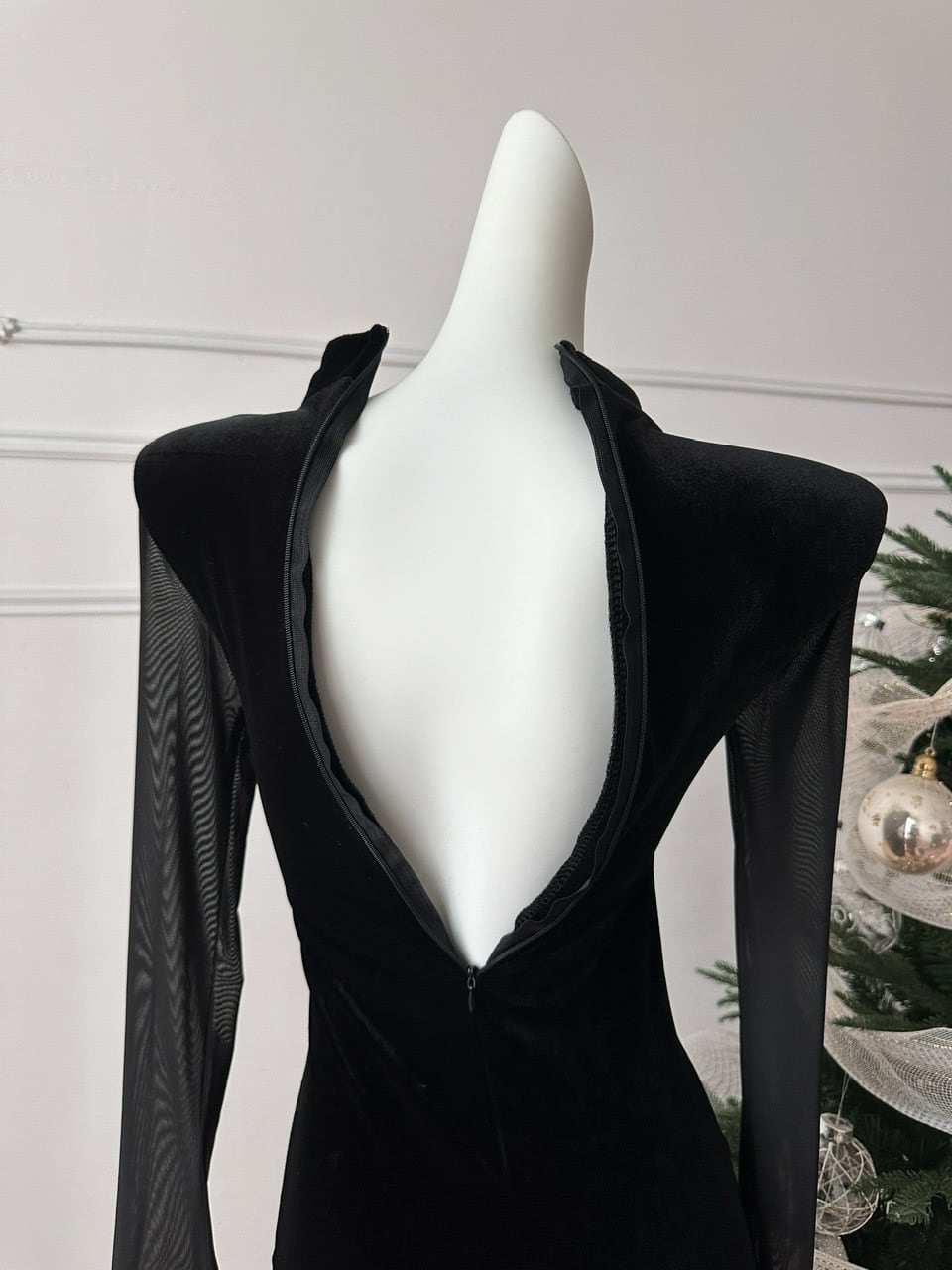 【dress】チュールドッキングワンピース　M27863