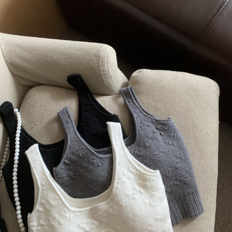 【tops】ニットキャミソール　M25469