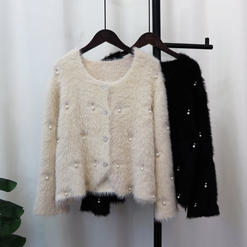 【outer】シャギーニットカーデ　M25433