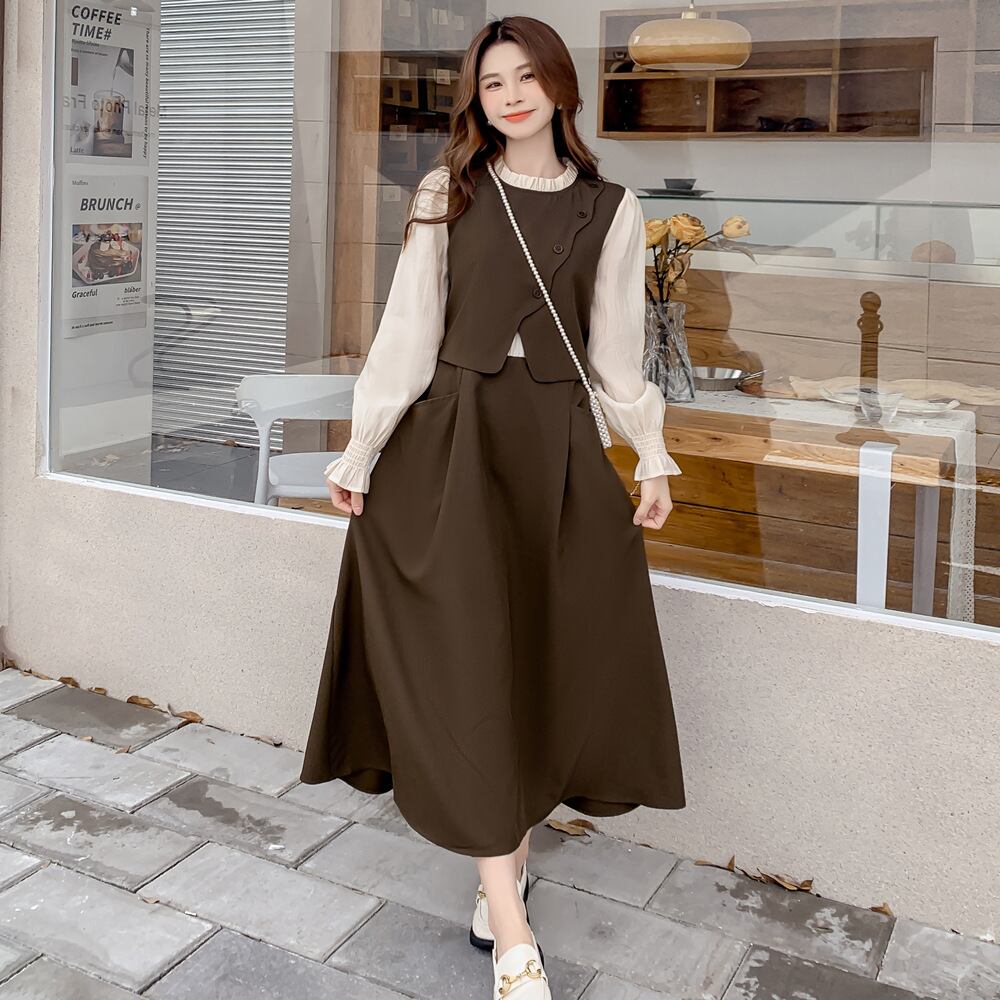 【dress】ドッキングワンピース　M18729