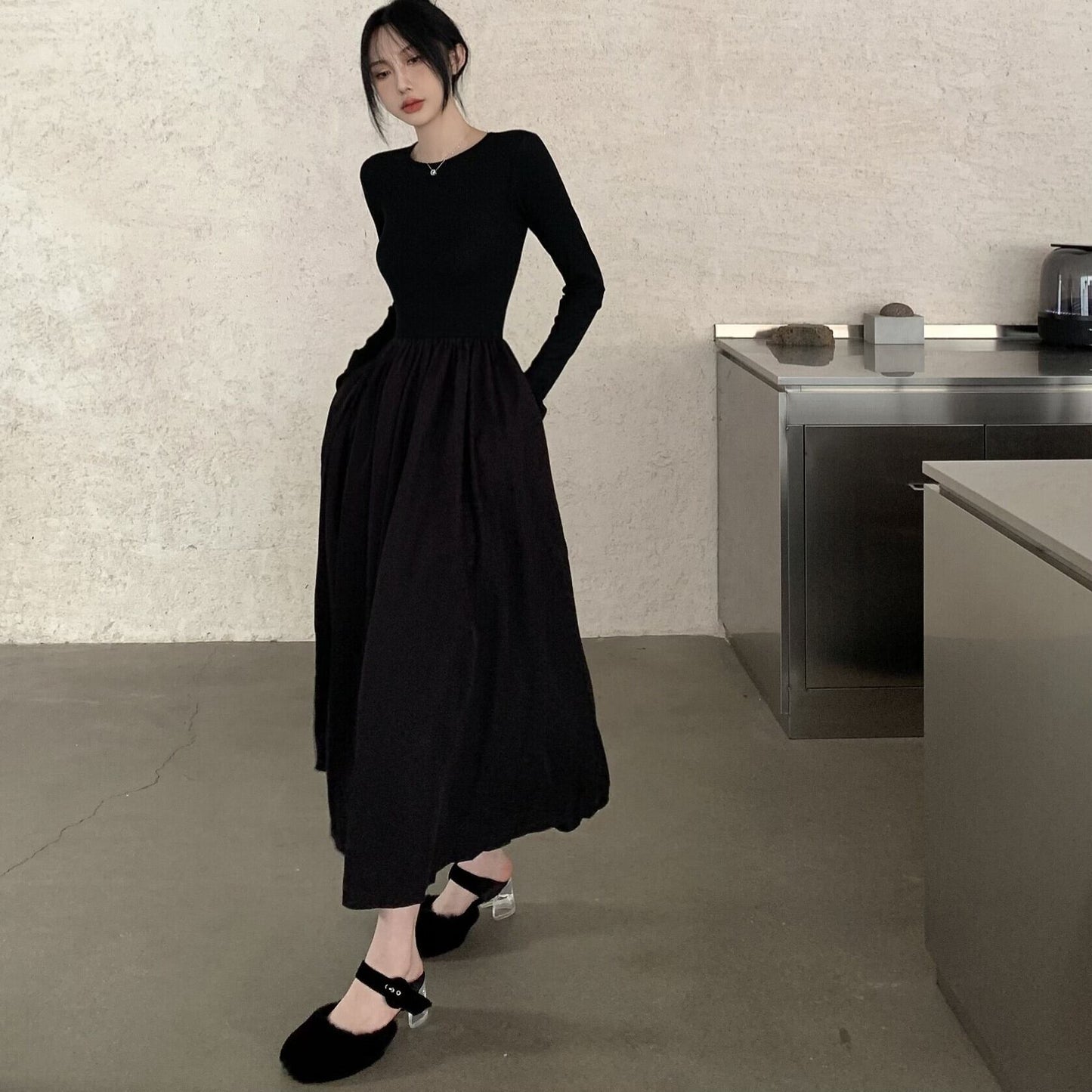 【dress】バックオーポンワンピース　M29711