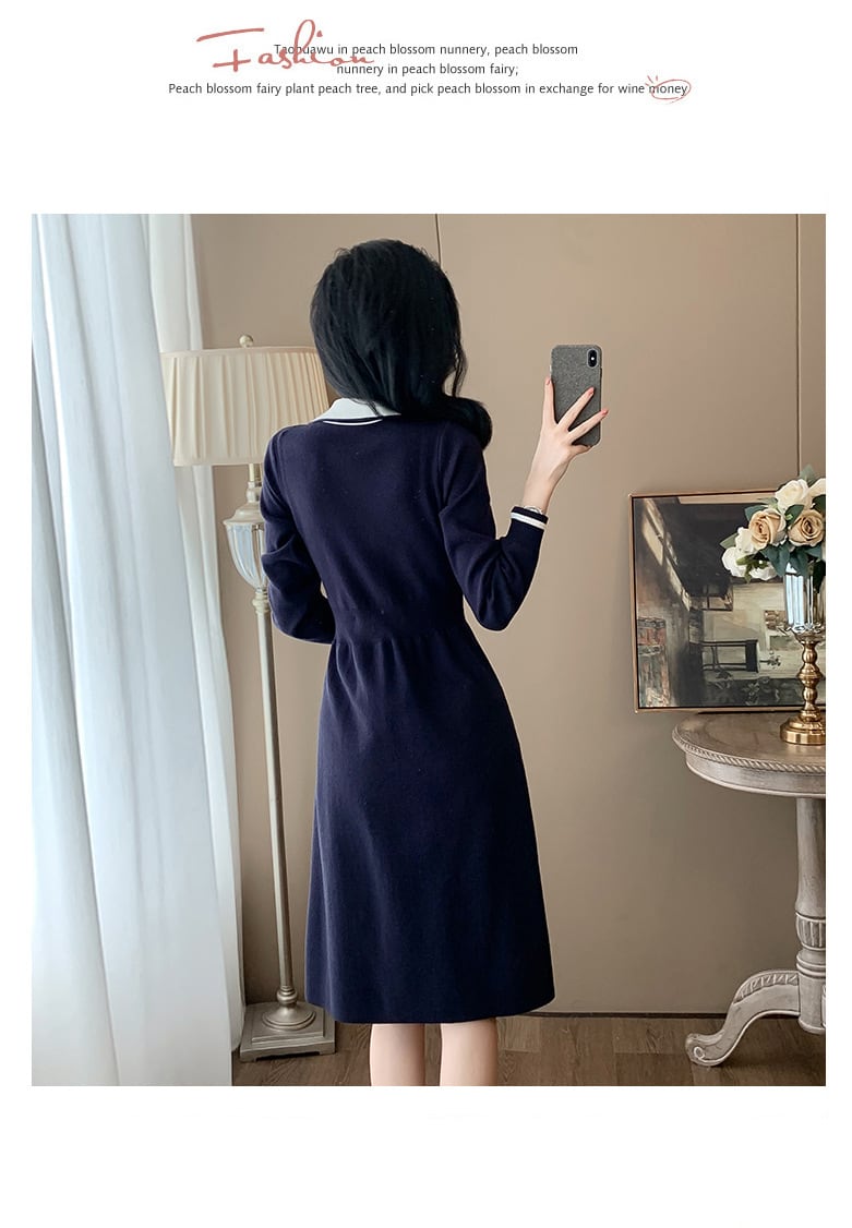 【dress】ニットワンピース　M25350