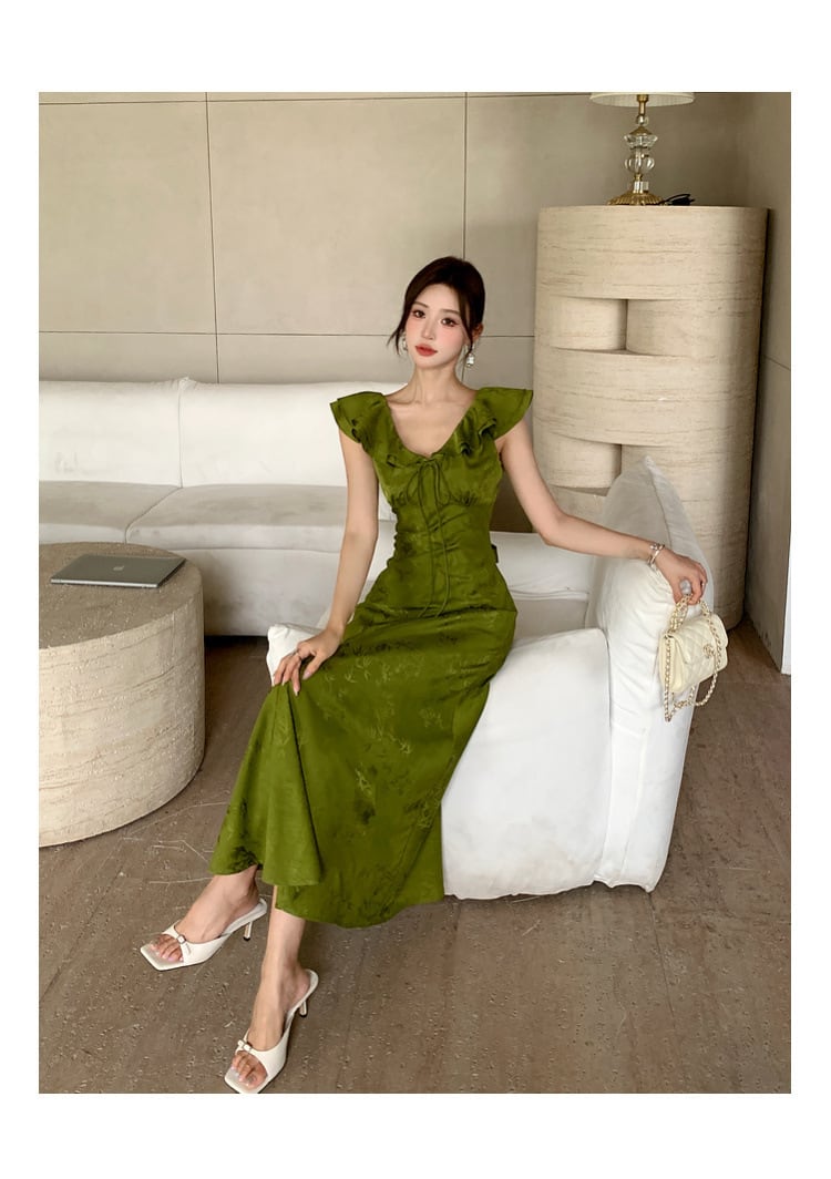 【dress】フリルワンピース　M24647