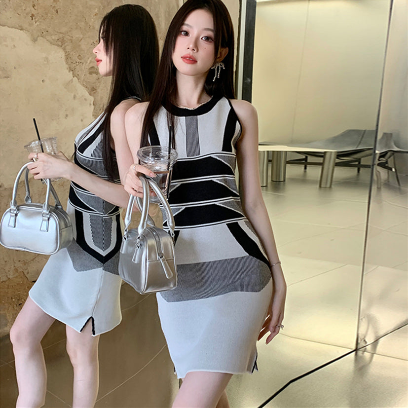 【dress】ニットキャミワンピースG22609