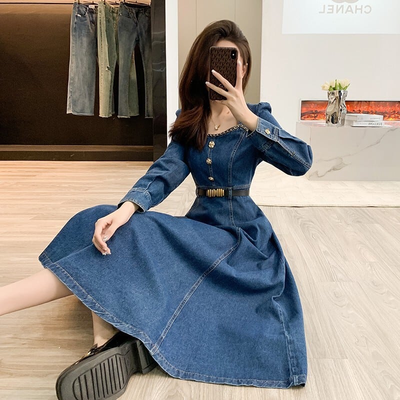 【dress】デニムワンピース　M25742