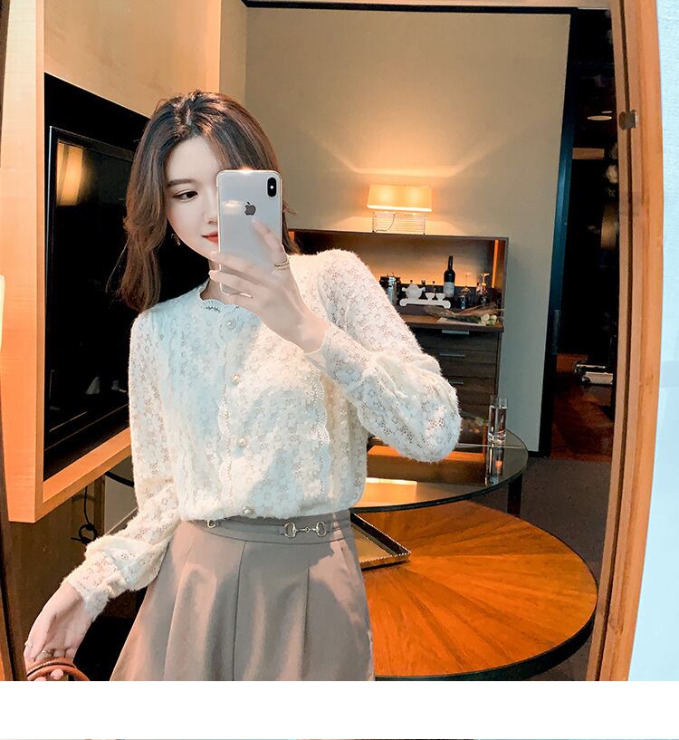 【tops】レースシャツトップス　M28508