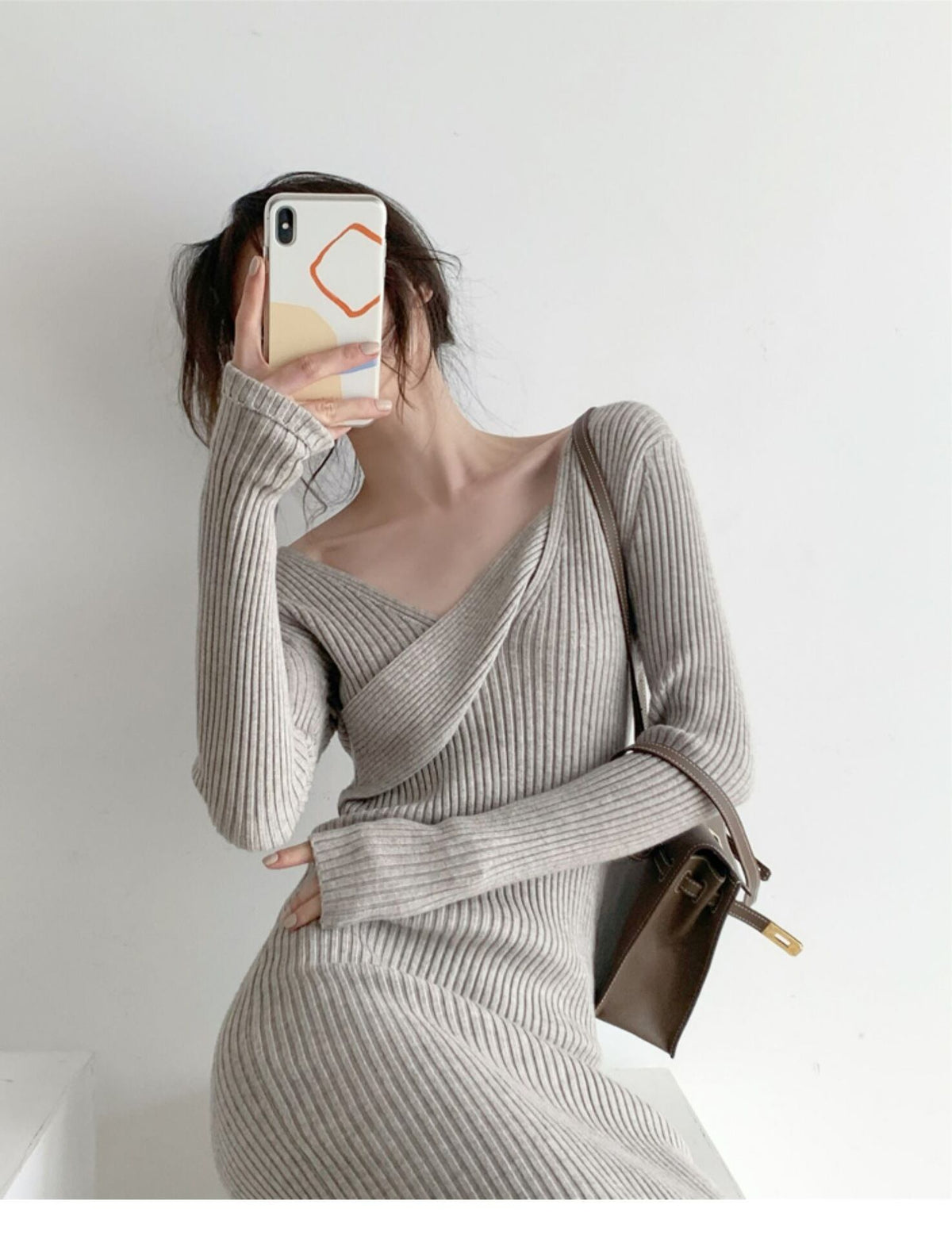 【dress】ニットワンピース　M19036