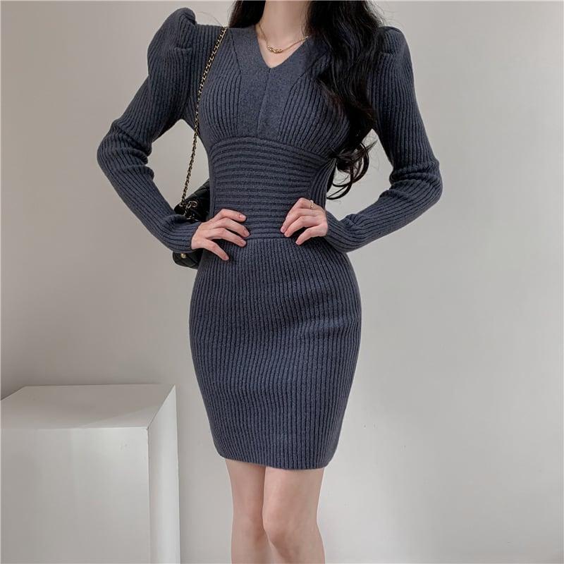 【dress】ニットワンピース　M25703