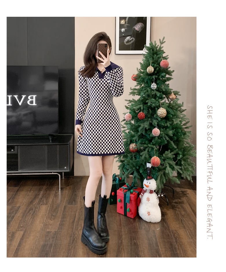 【dress】ニットワンピース　M25466