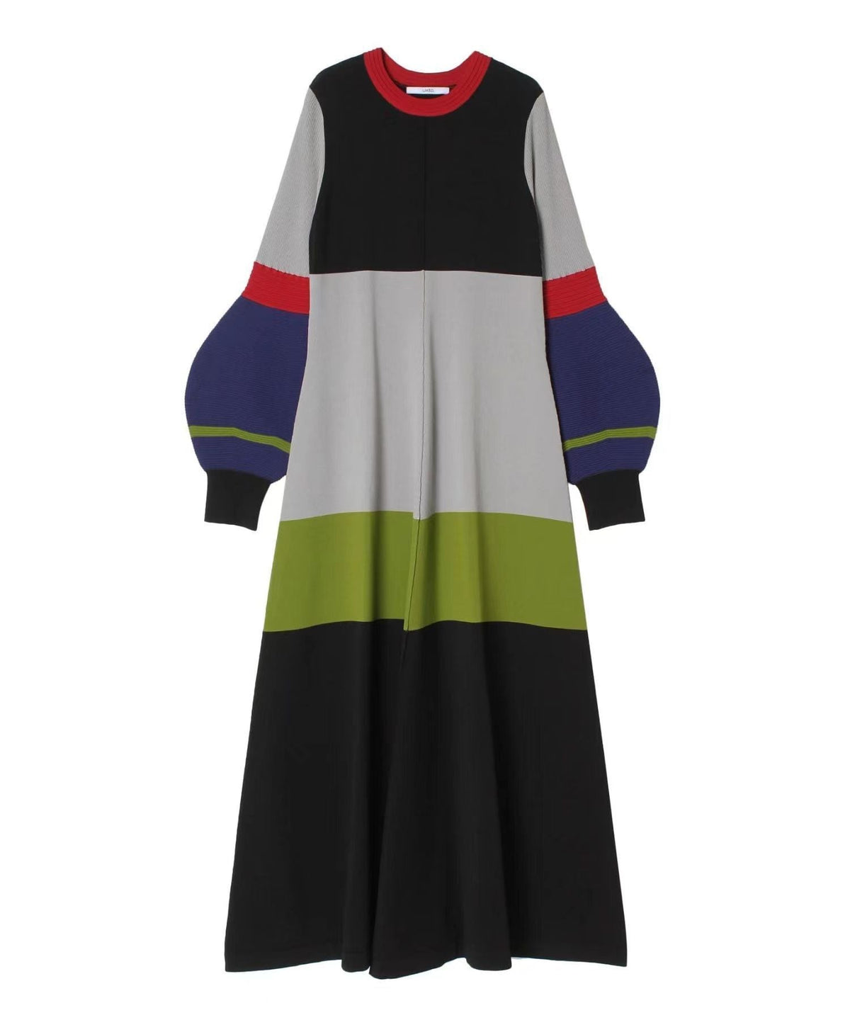 【dress】ドッキングニットワンピース 　N2738