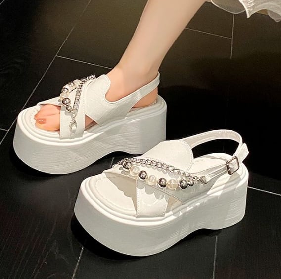 【shoes】チャンキーヒールサンダル　M30230