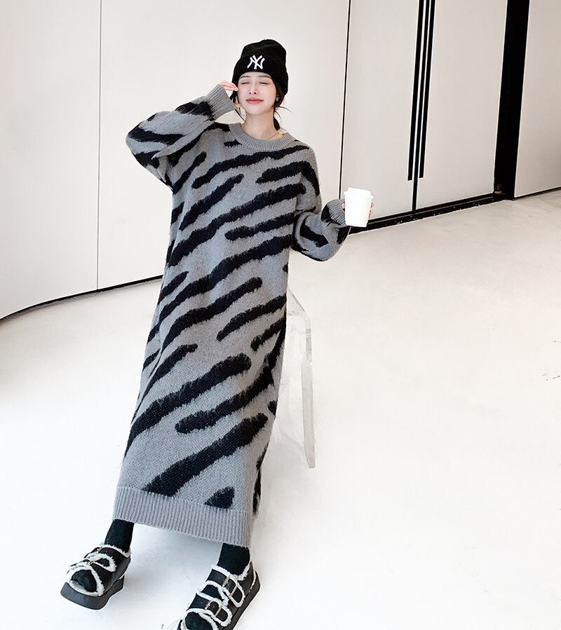 【dress】ロングニットワンピース　M18580