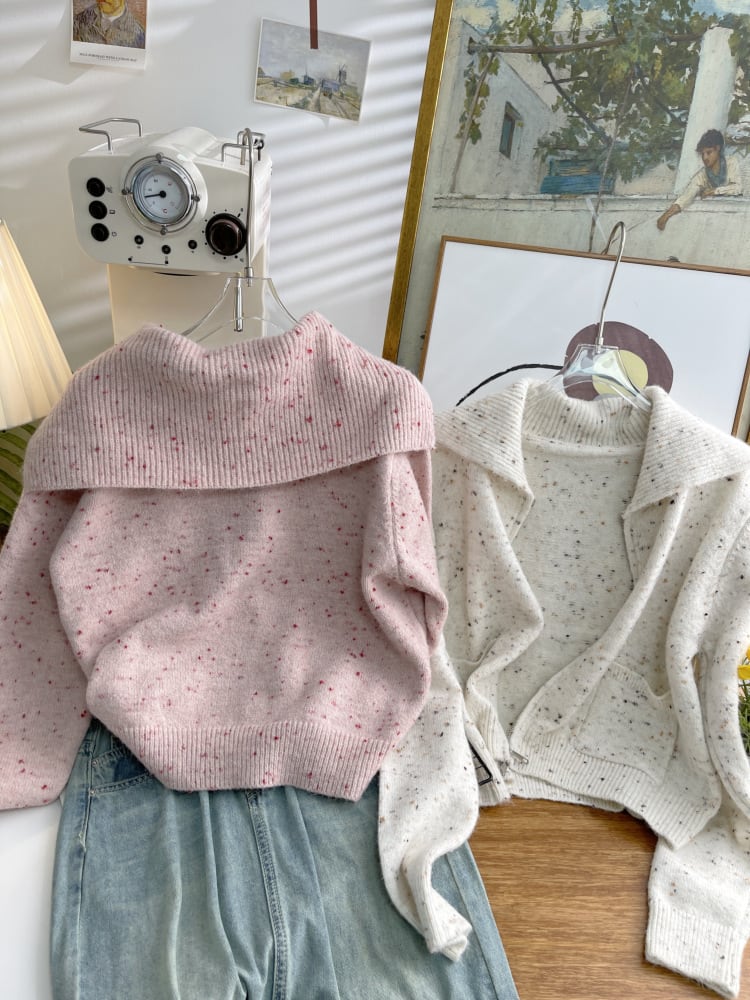 【outer】ニットカーデ　M25538