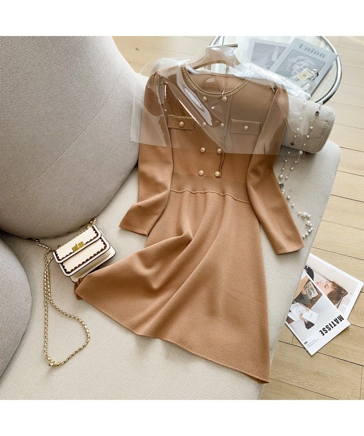 【dress】ニットワンピース　M25486