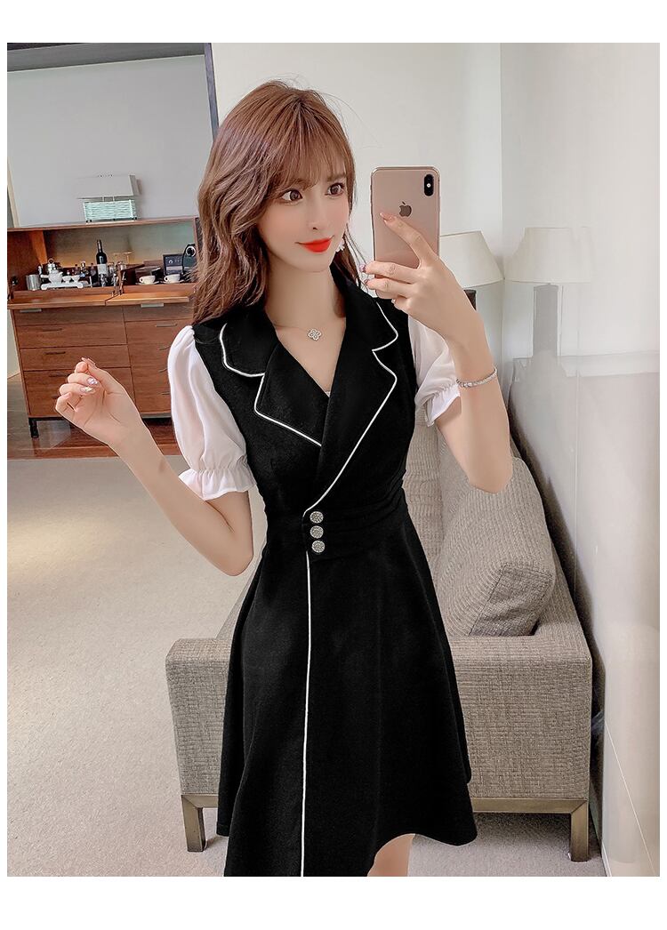 【dress】ファッションand清新!気質満点レトロスウィート着痩せワンピース G1506